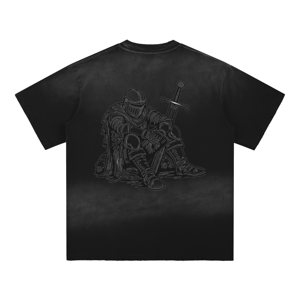 Sun Fade Hand-Frayed Cotton T-Shirt