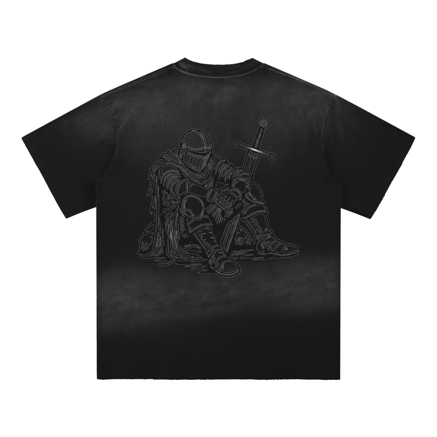 Sun Fade Hand-Frayed Cotton T-Shirt